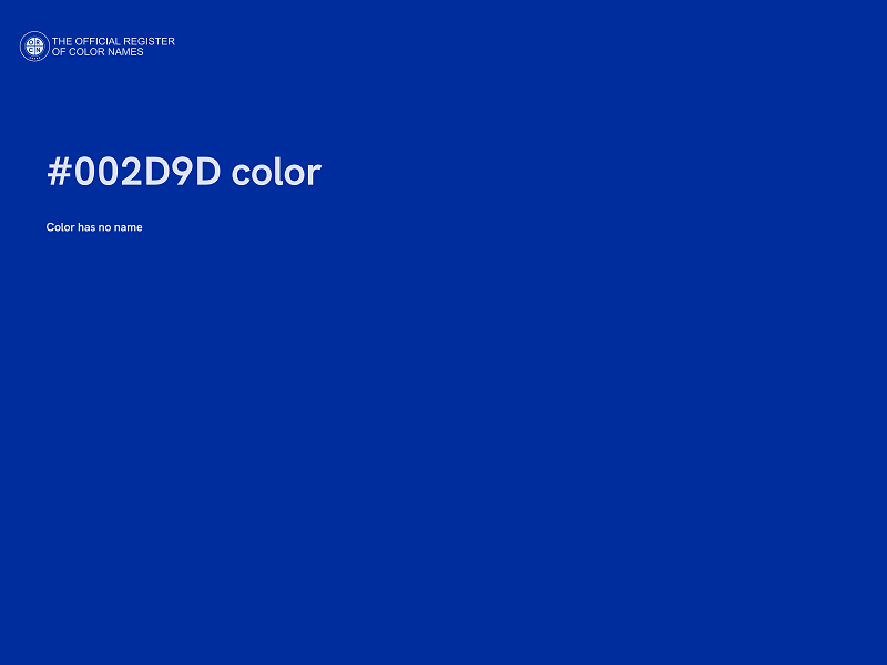 #002D9D color image