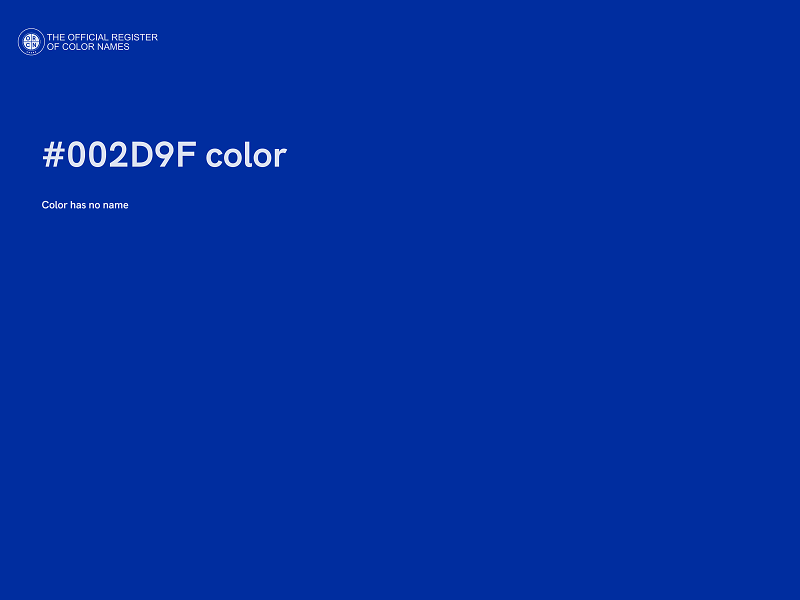 #002D9F color image