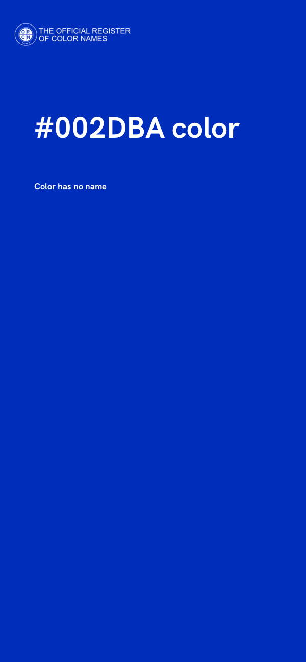 #002DBA color image