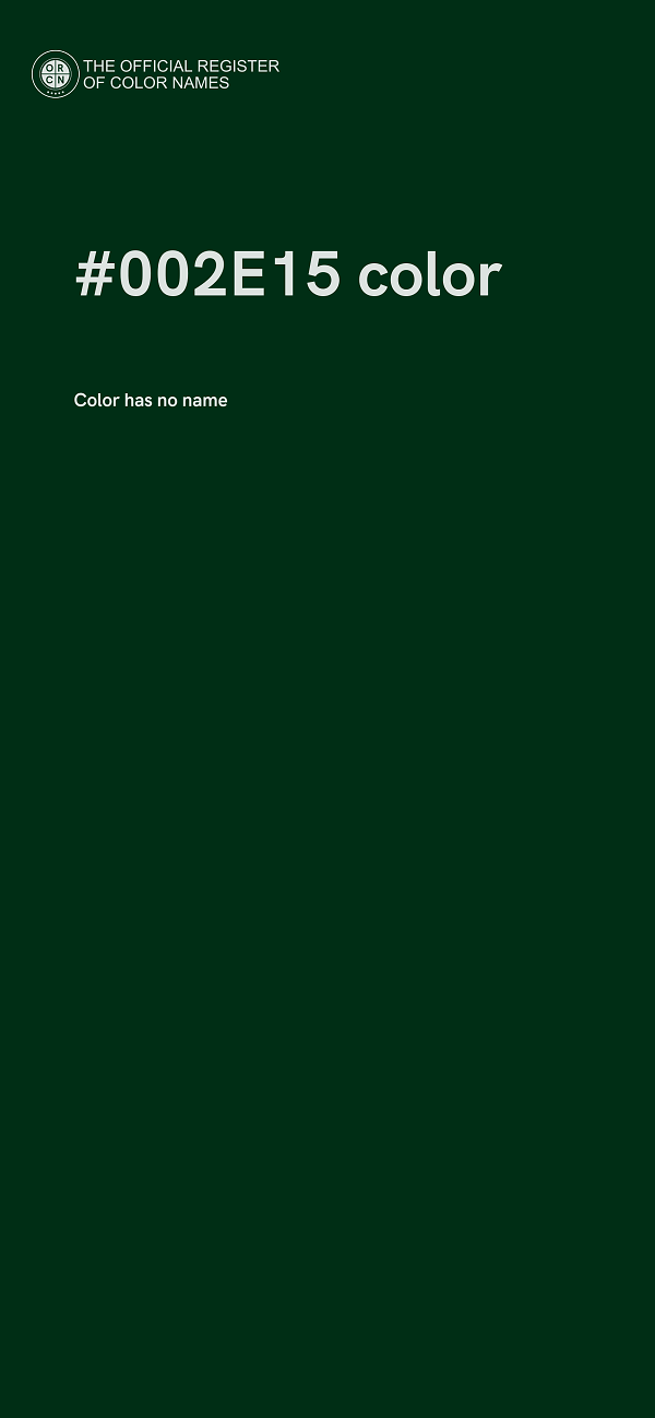 #002E15 color image