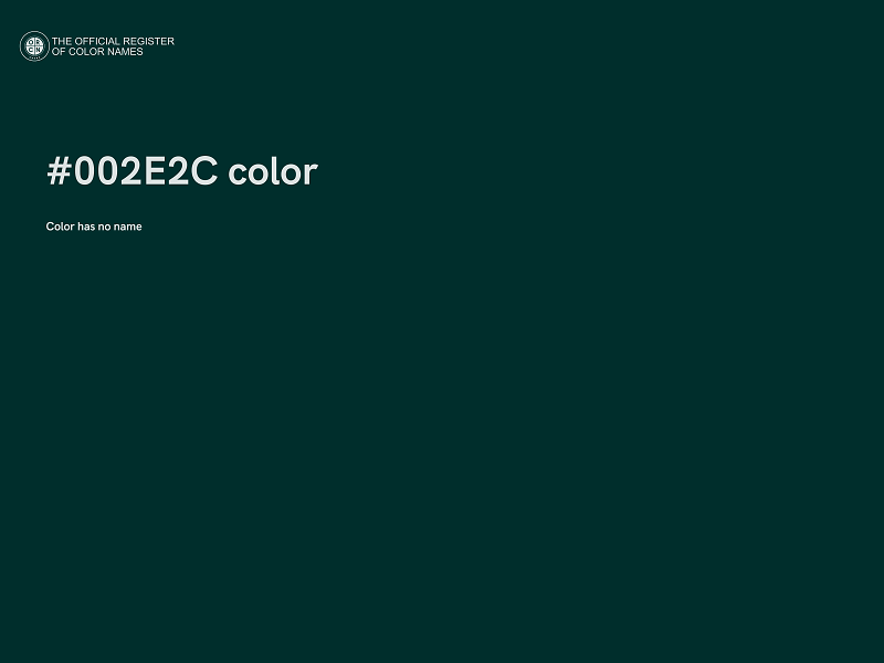 #002E2C color image