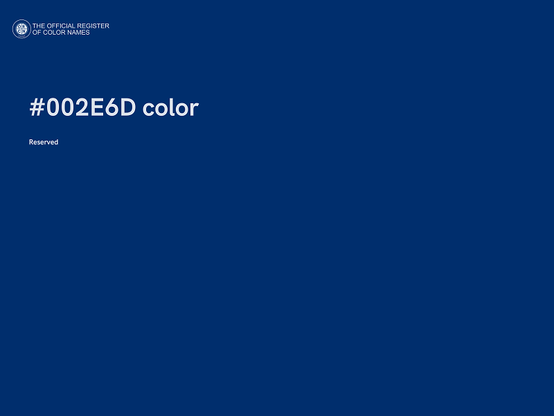 #002E6D color image
