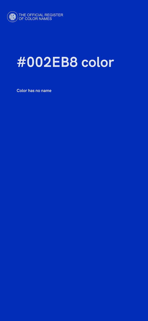 #002EB8 color image