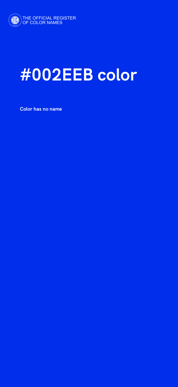 #002EEB color image