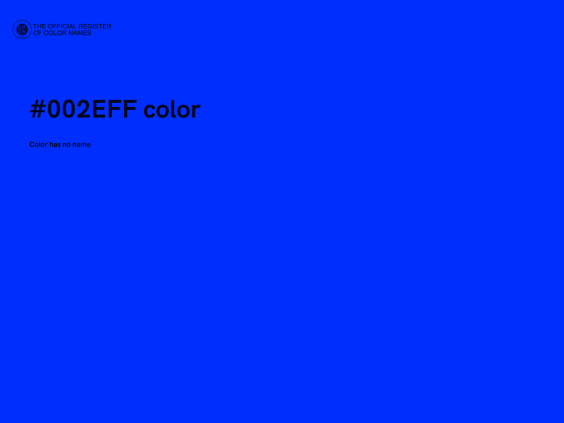 #002EFF color image