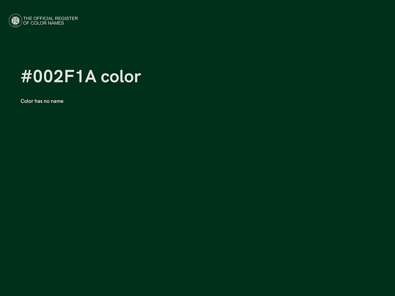 #002F1A color image