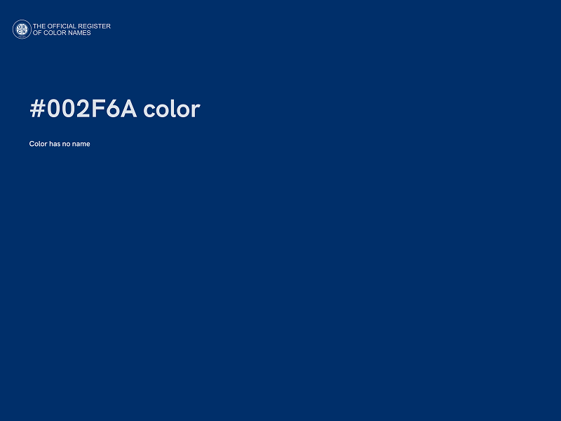 #002F6A color image