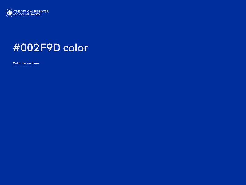 #002F9D color image