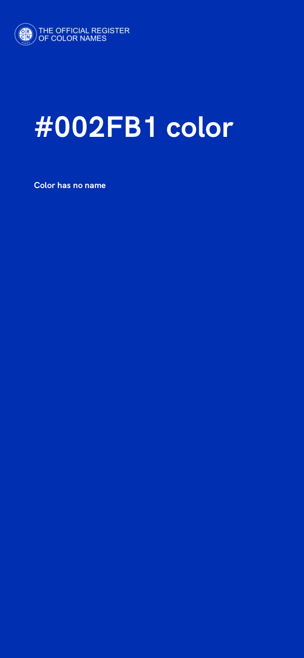 #002FB1 color image