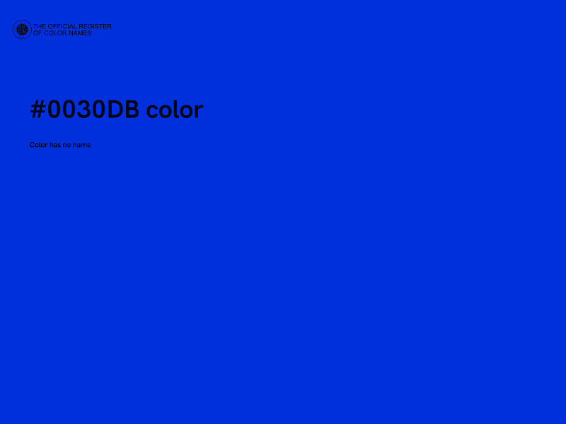 #0030DB color image