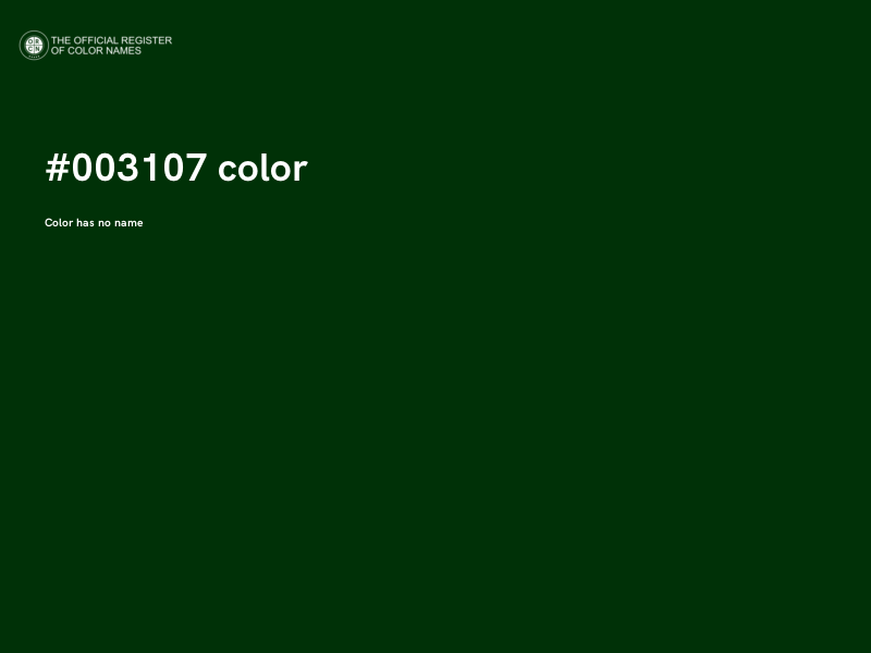 #003107 color image