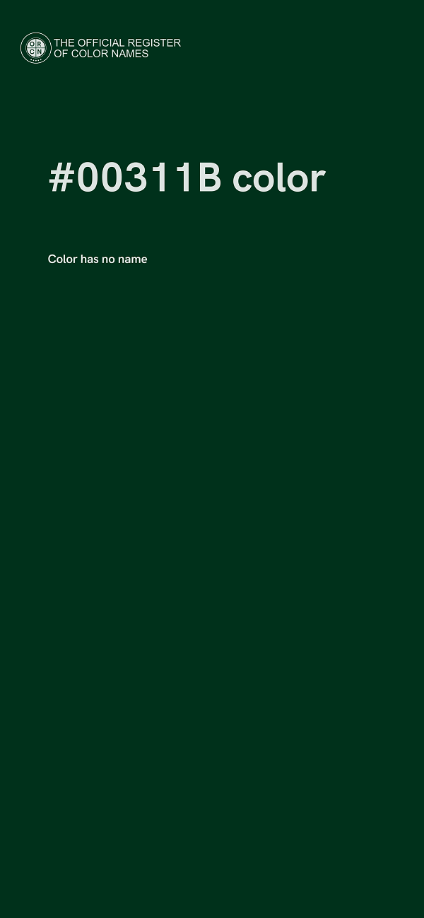 #00311B color image