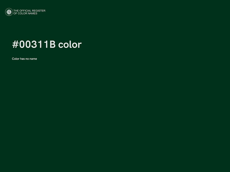#00311B color image