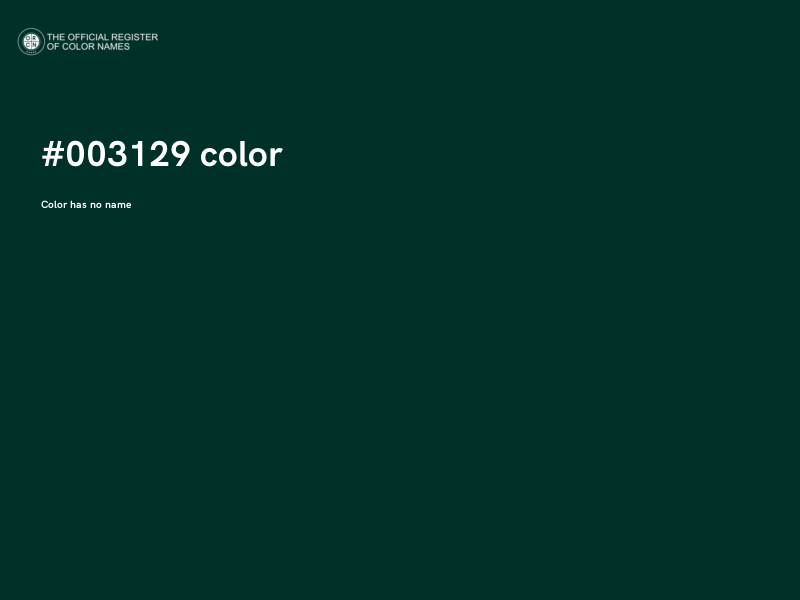 #003129 color image