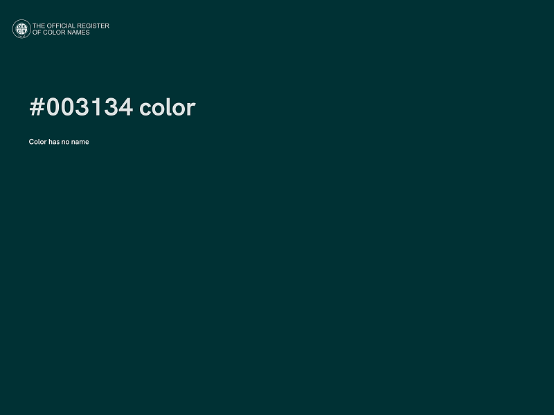 #003134 color image