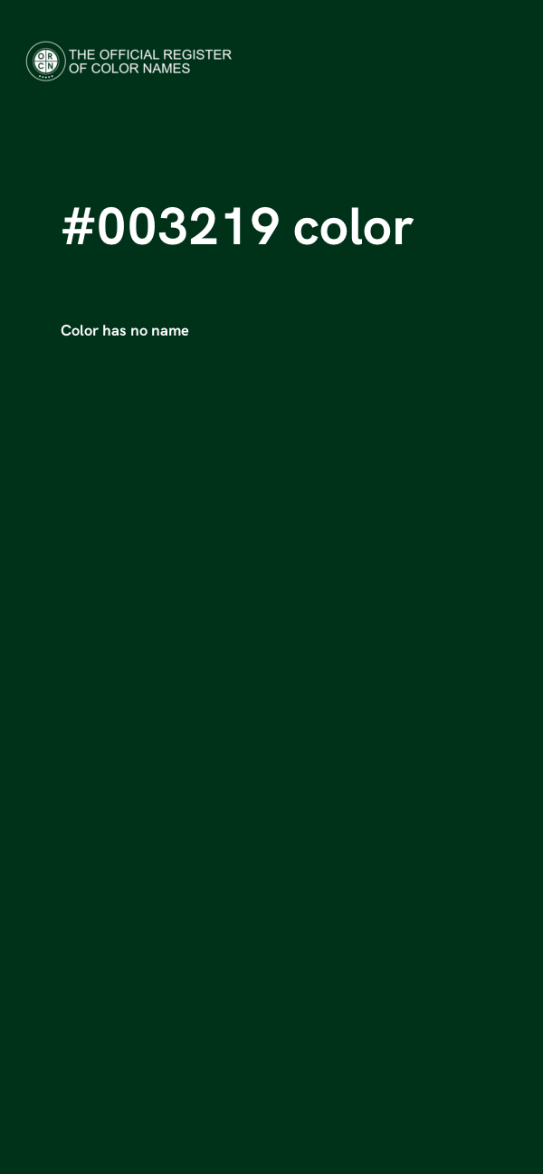 #003219 color image