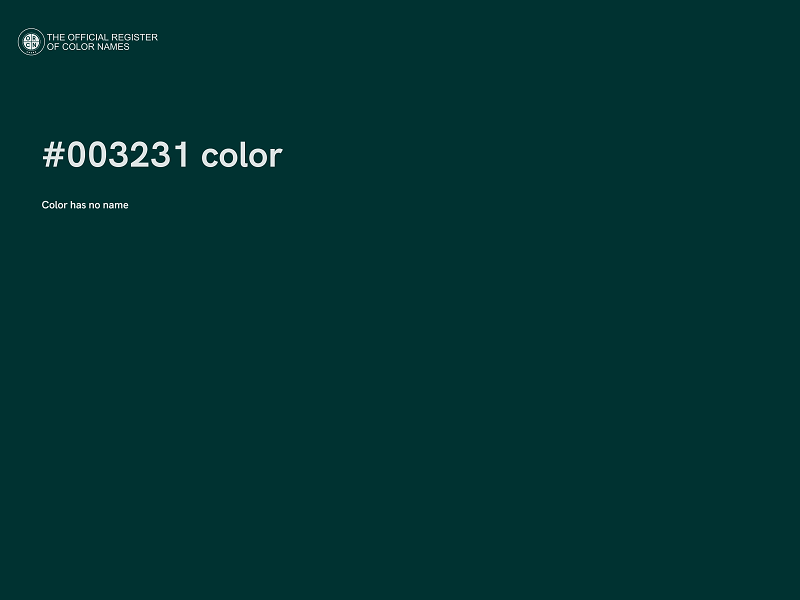 #003231 color image