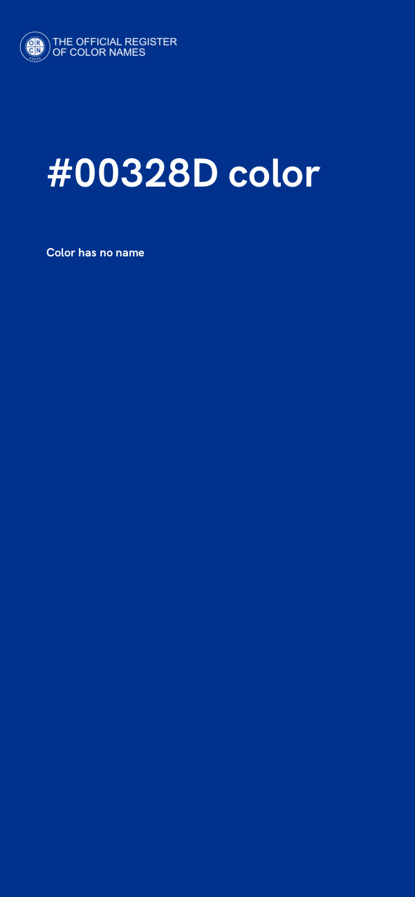 #00328D color image