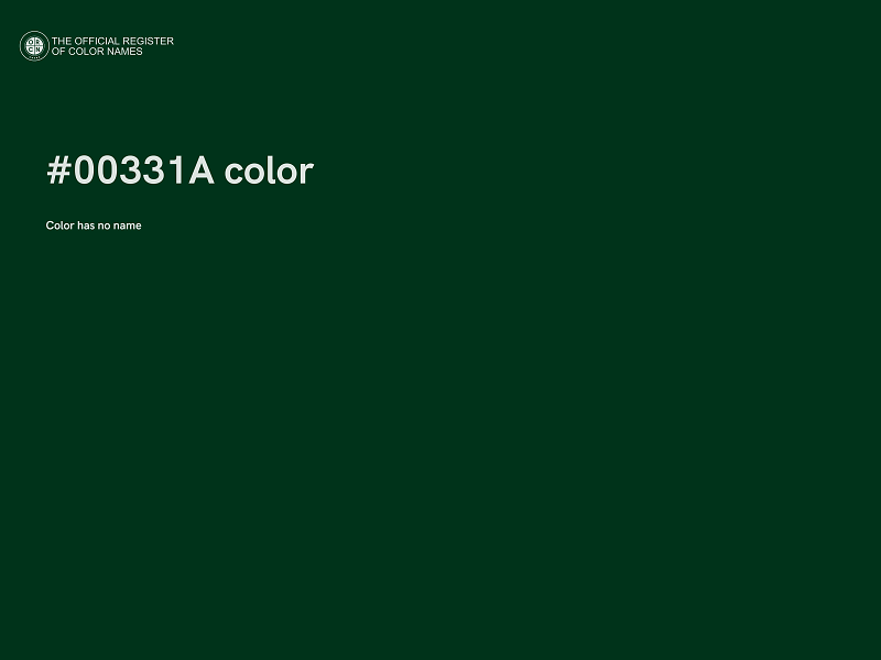 #00331A color image