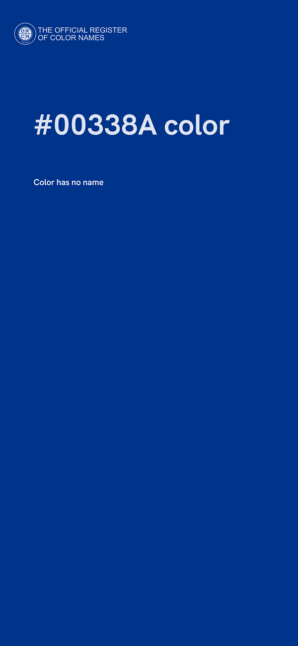 #00338A color image
