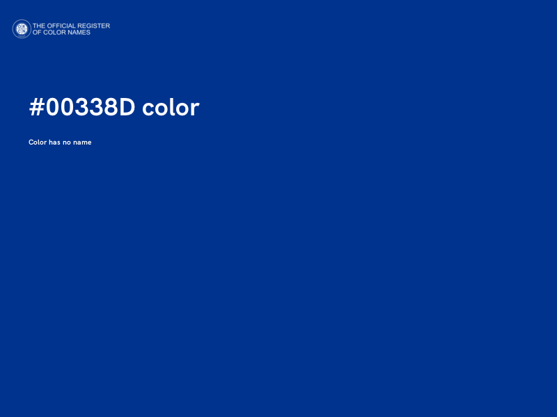 #00338D color image