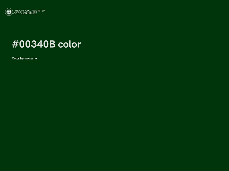 #00340B color image