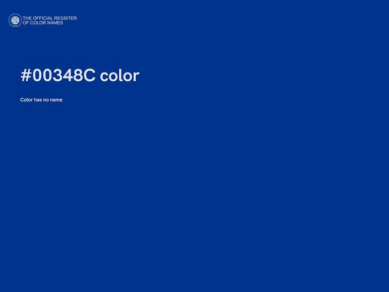 #00348C color image