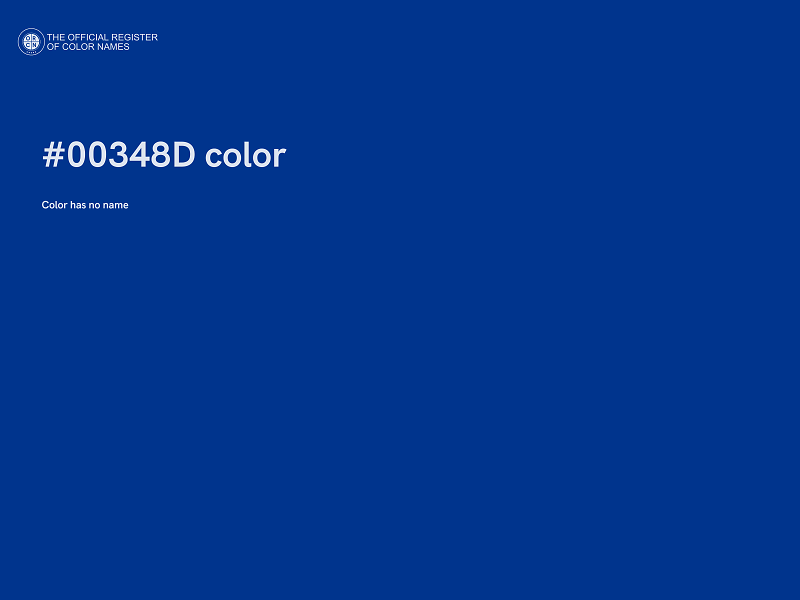 #00348D color image