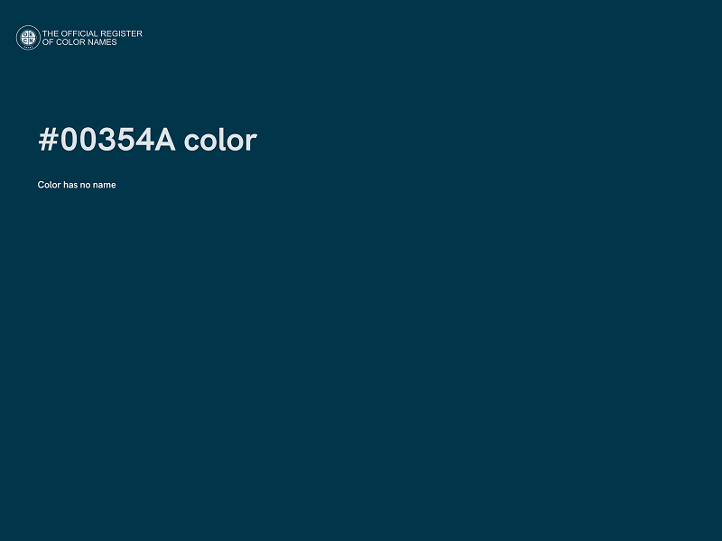 #00354A color image