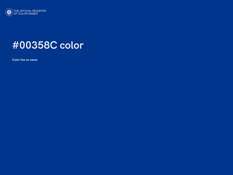 #00358C color image