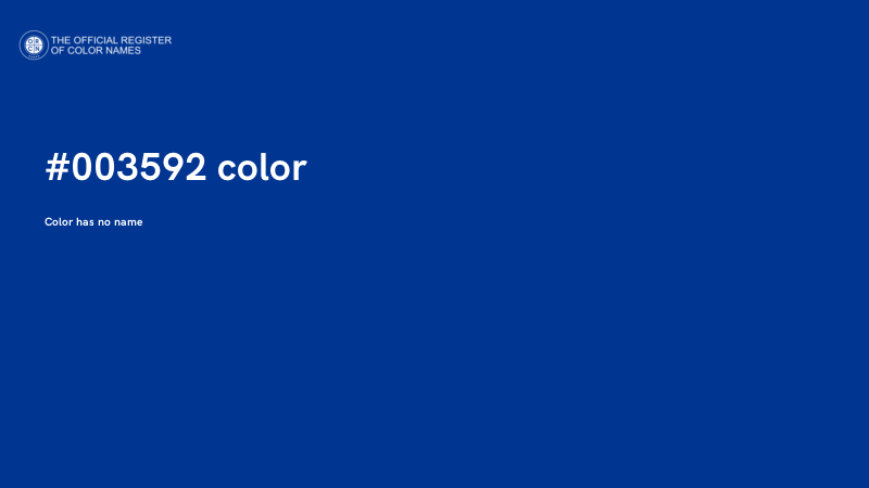 #003592 color image
