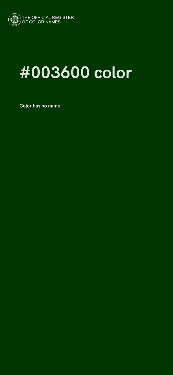 #003600 color image