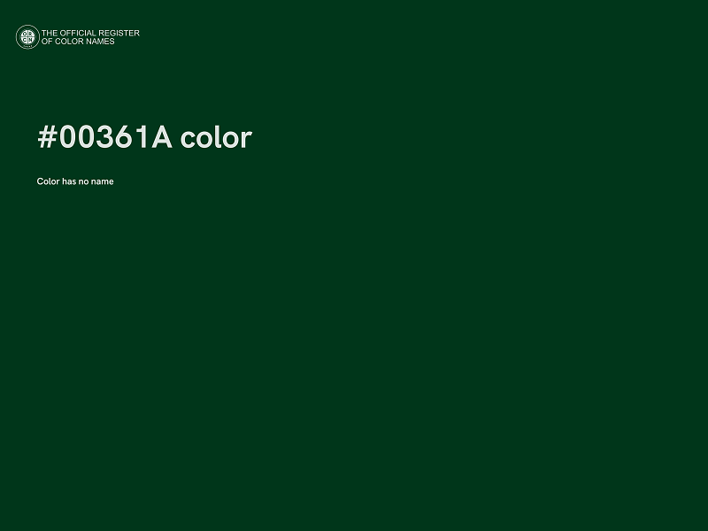 #00361A color image