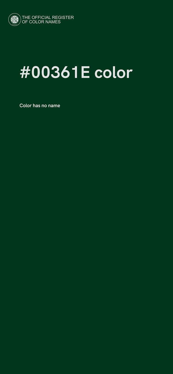 #00361E color image