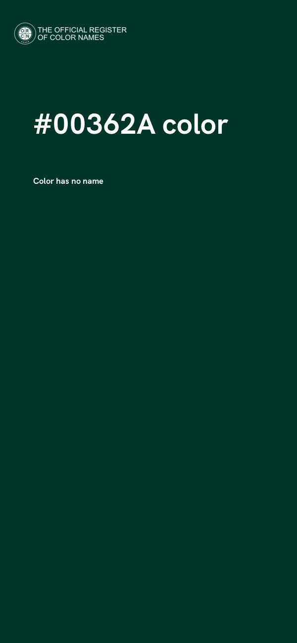 #00362A color image