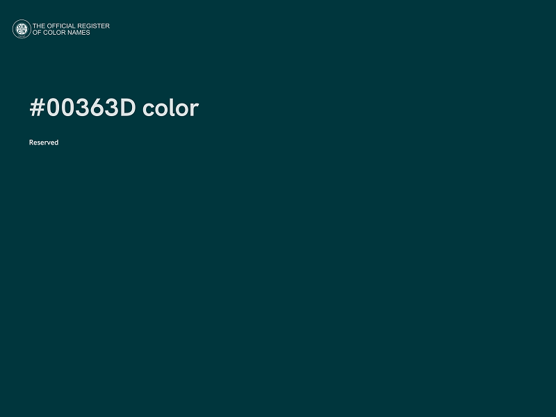 #00363D color image