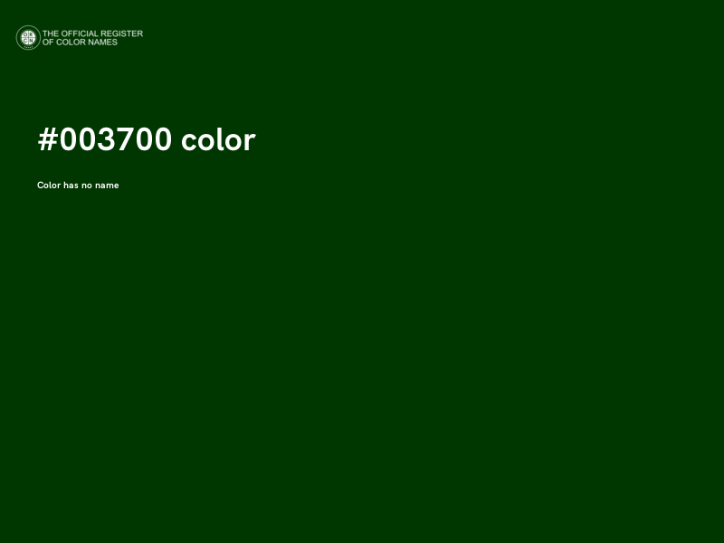 #003700 color image