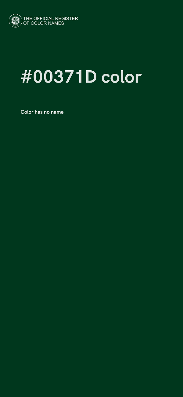 #00371D color image