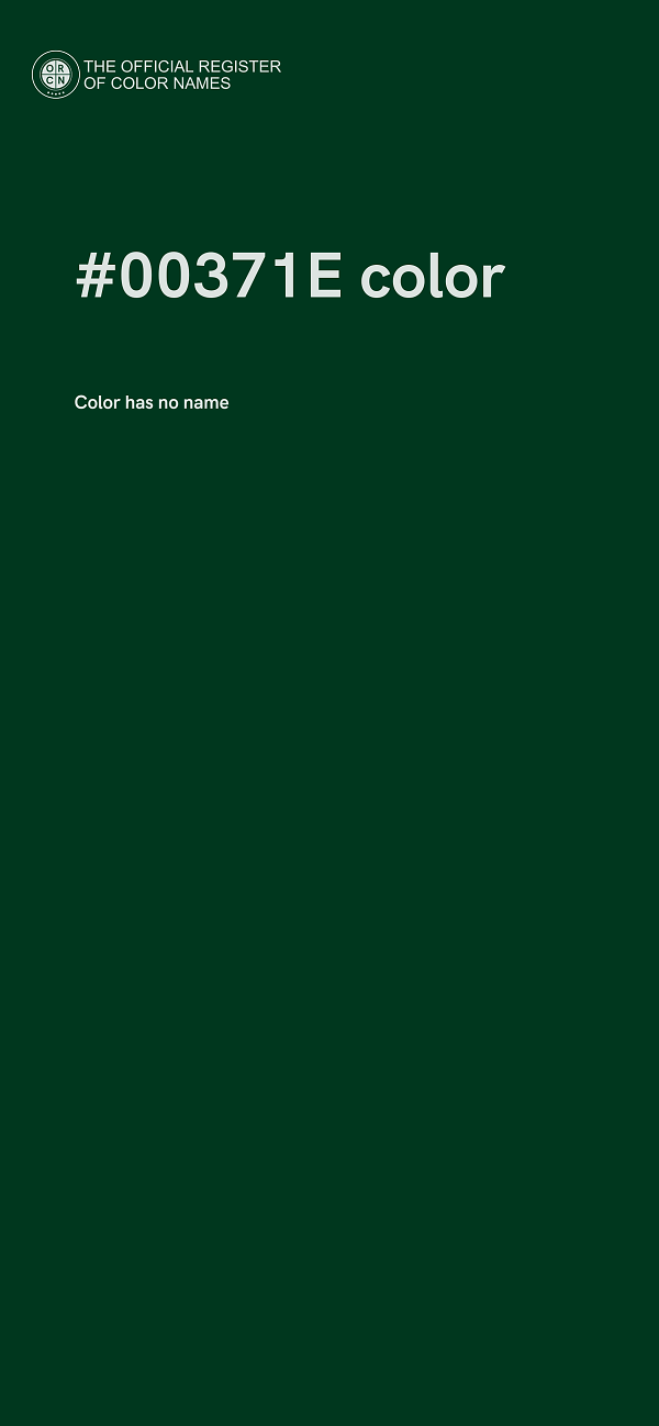 #00371E color image