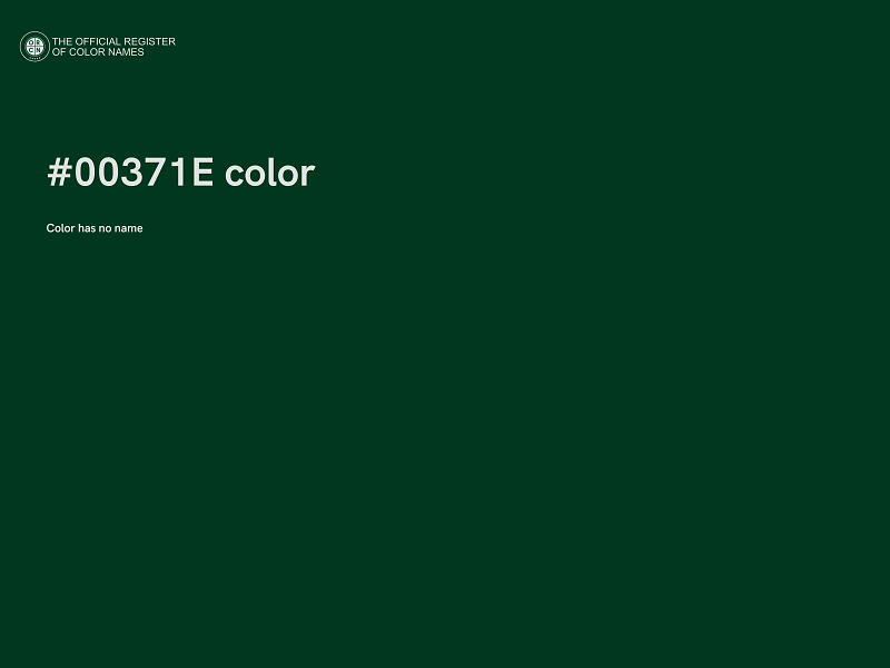 #00371E color image