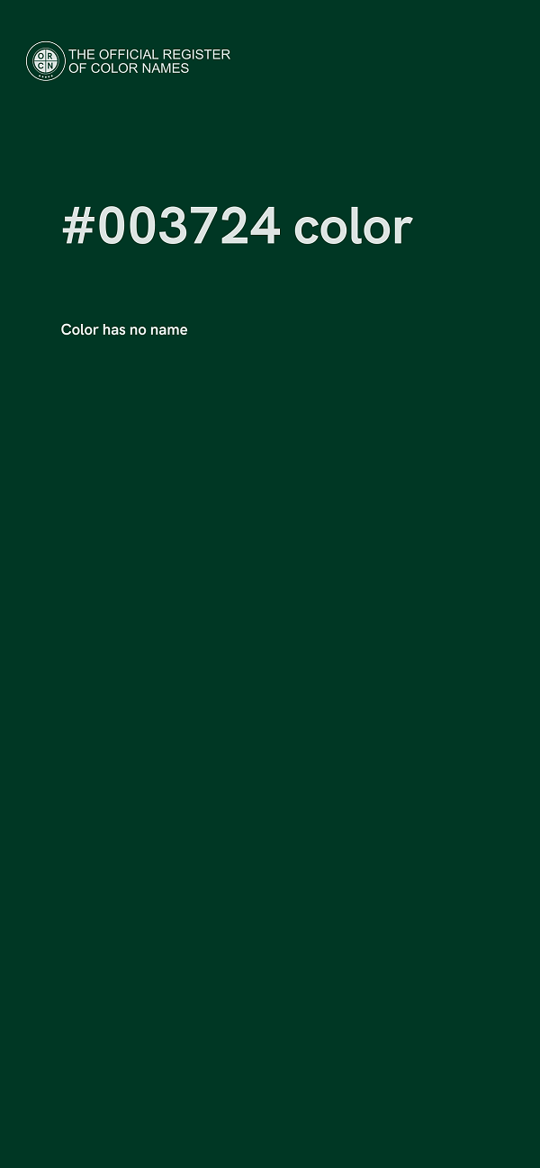 #003724 color image