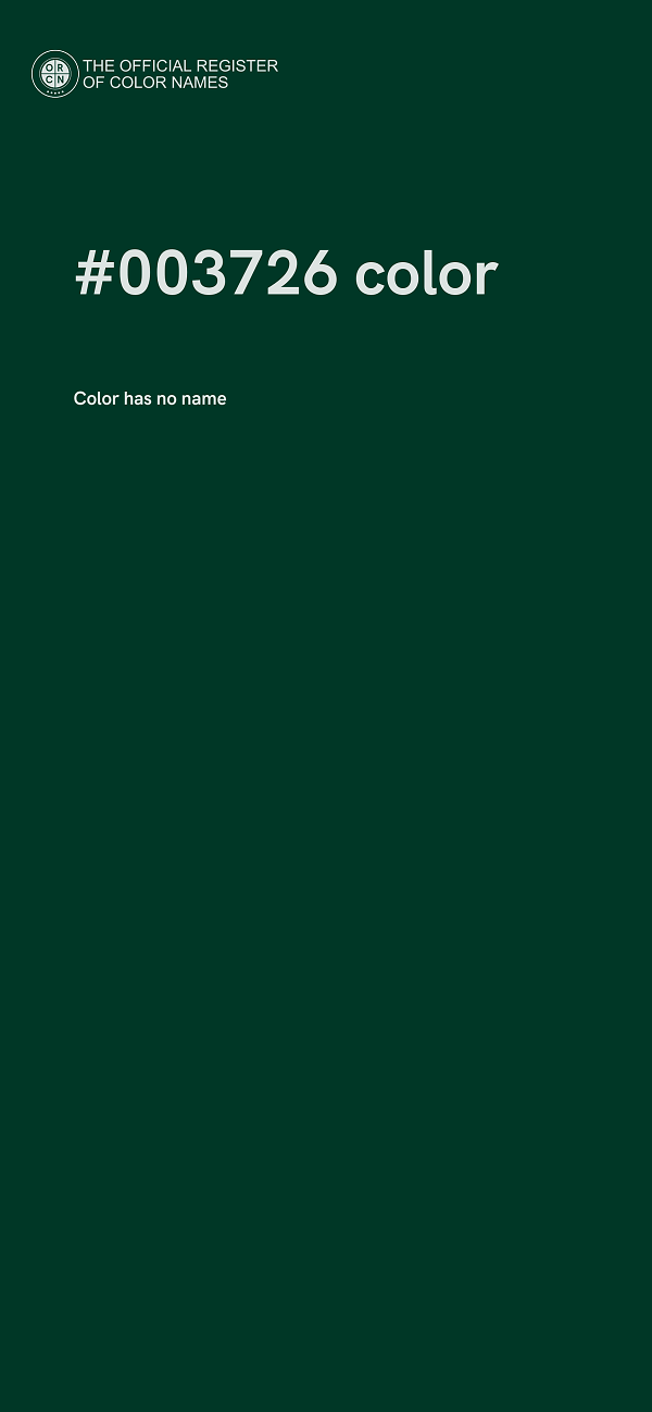 #003726 color image