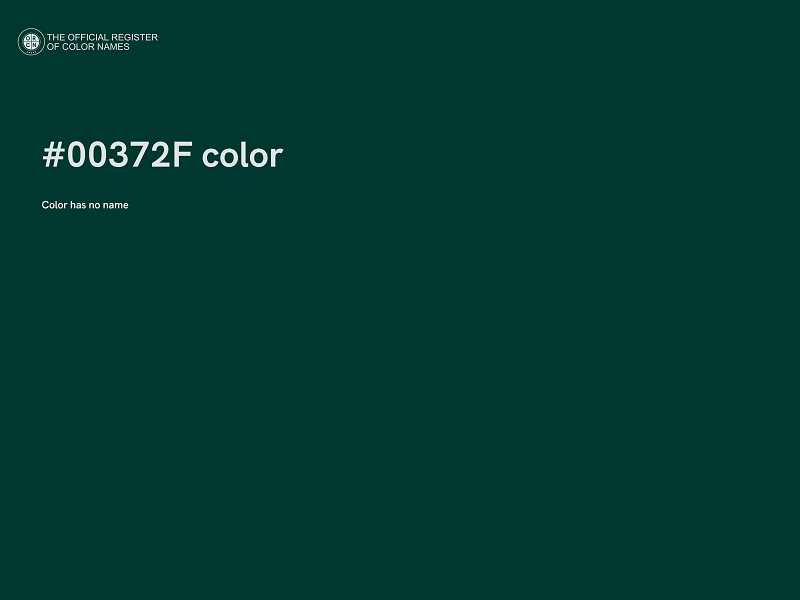 #00372F color image