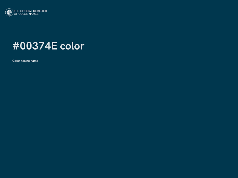 #00374E color image