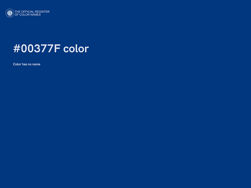 #00377F color image