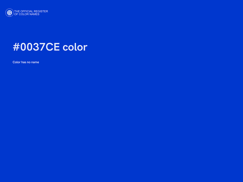 #0037CE color image