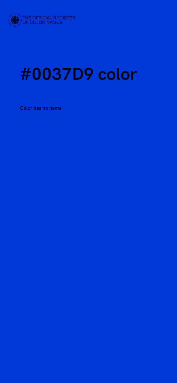 #0037D9 color image