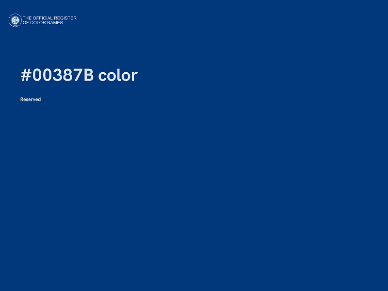 #00387B color image
