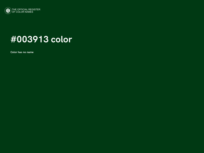 #003913 color image