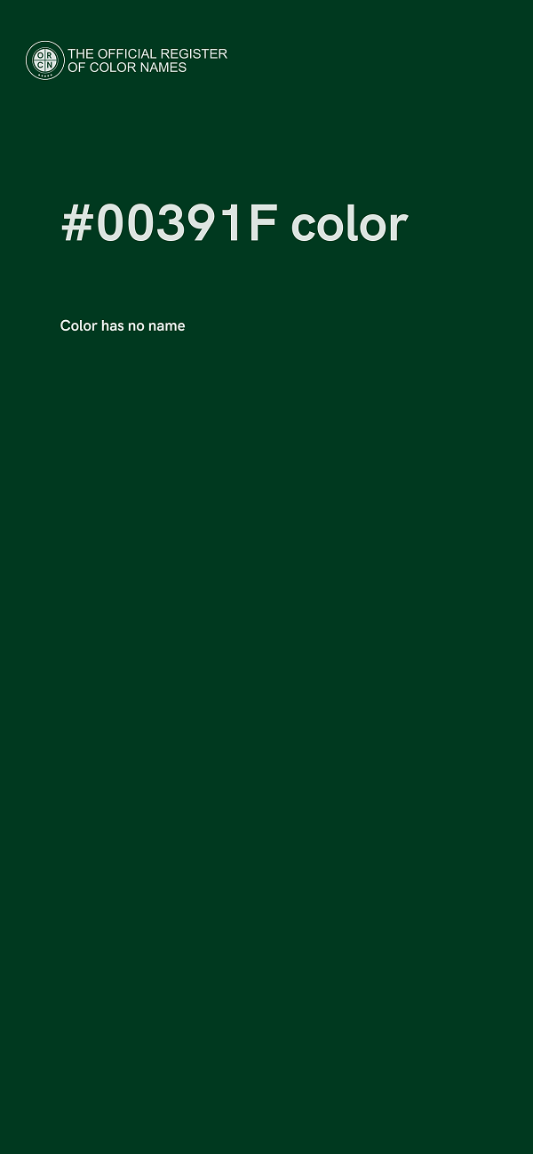 #00391F color image